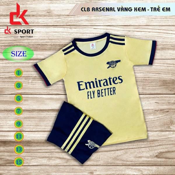 Arsenal Trẻ Em. Áo Bóng Đá Trẻ Em In Tên Số theo Yêu cầu ( có phí ), Áo Bóng Đá Bé Trai, Áo Bóng Đá Bé gái