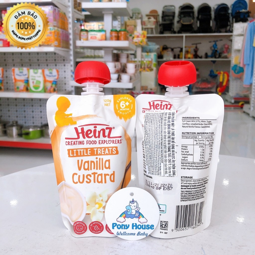 Váng Sữa Heinz Úc cho bé từ 4M,6M,8M Date T7,8/24