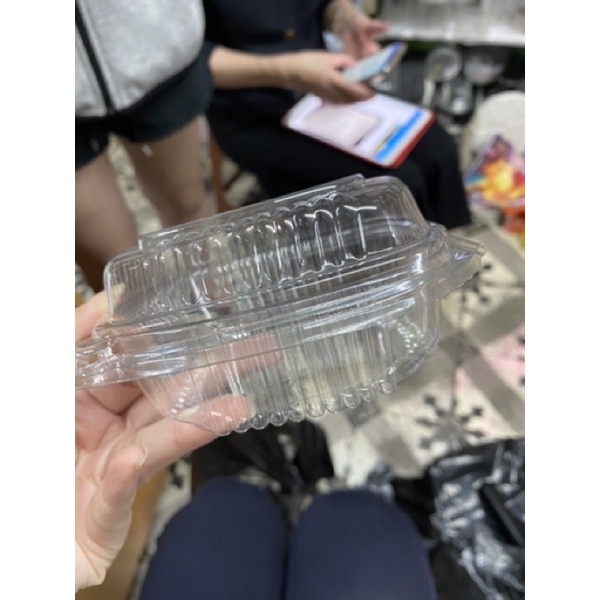 Bộ 100 nhựa đựng bánh, thực phẩm H128 ; kt: 13x13x6cm