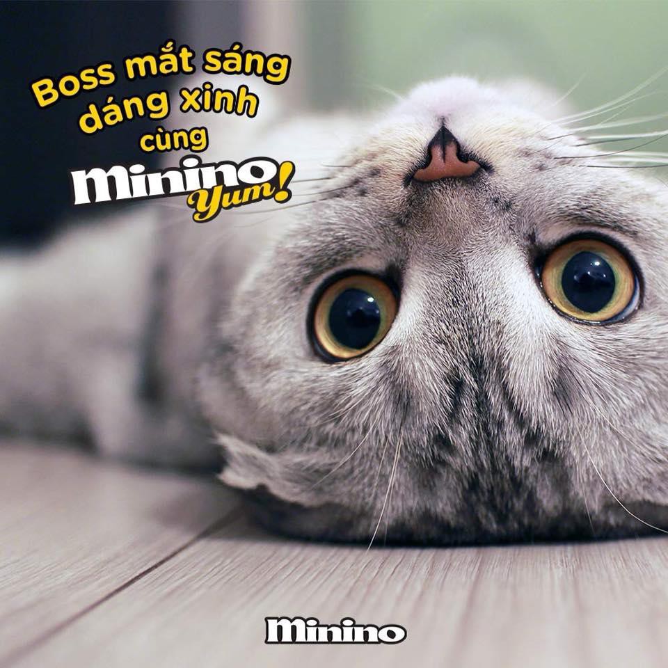Thức ăn mèo vị hải sản Minino yum - 350g/túi