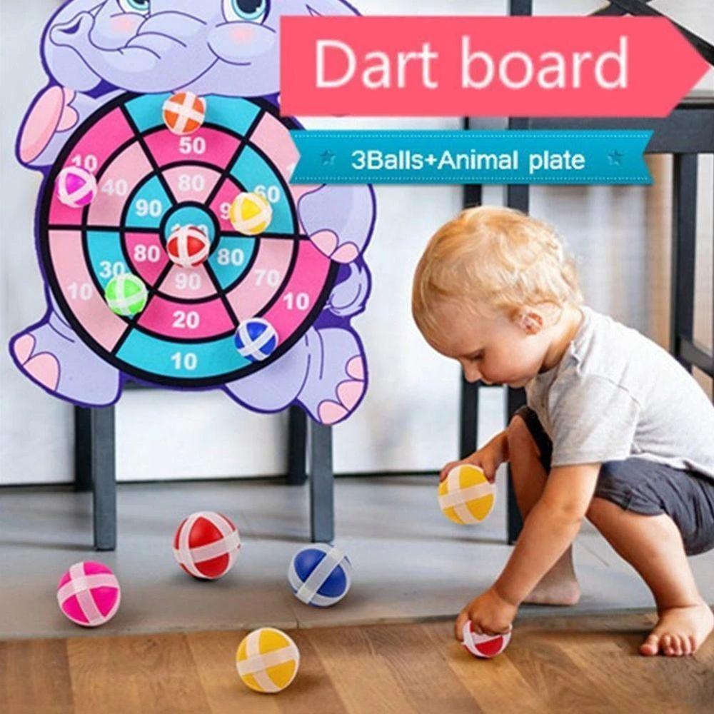 EPOCH Parent-child Games Sticky Ball Game Outdoor Board Games Dartboard Sports Outdoor Sport Game Throwing Toys Interactive Throw Ball Toy Educational Toys Dartboard Game With Sticky Ball