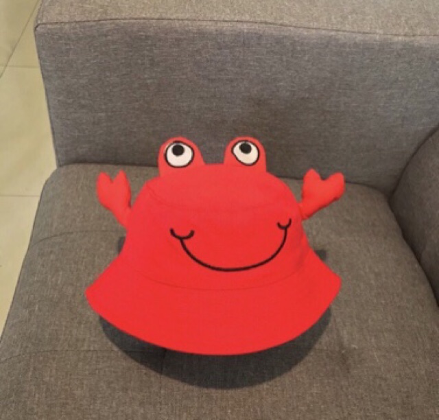 NÓN RỘNG VÀNH - HÌNH CUA 3D CUTE CHO BÉ