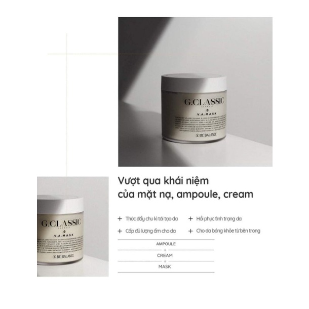 Mặt nạ ngủ G.classic VA Bebalance dưỡng da ,dưỡng ẩm dạng gel G.CLASSIC V.A.MASK BE BALANCE 200g - Út store
