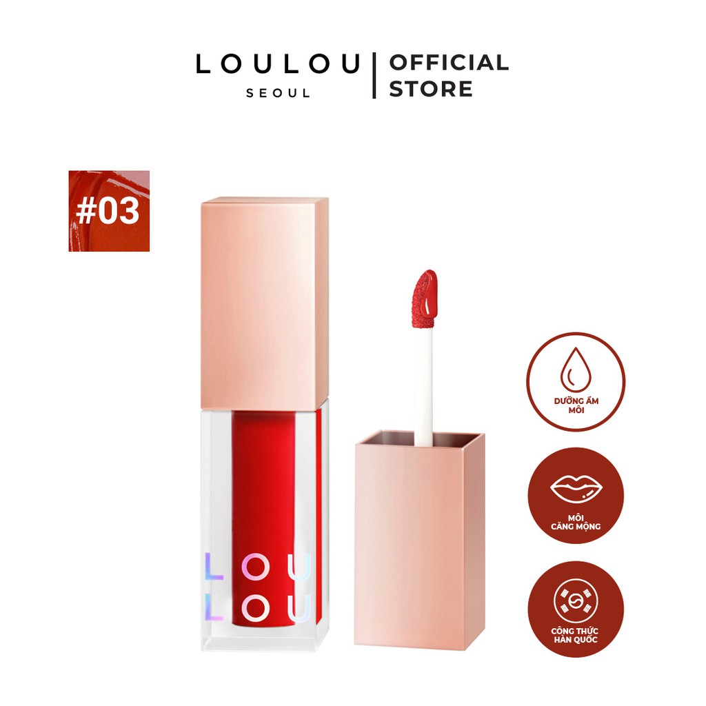 Son Tint Loulou màu 03 Đỏ cherry 3g