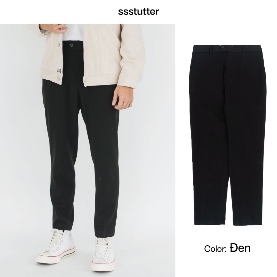 Quần âu cạp chun Nam SSSTUTTER có chun ẩn co giãn vòng bụng vải cao cấp co giãn Smart Pants