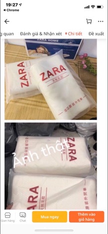 Gối cao su non Zara Home