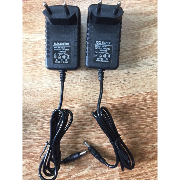 Nguồn Adapter 9v-2a và 12v-2a chân to và chân kim