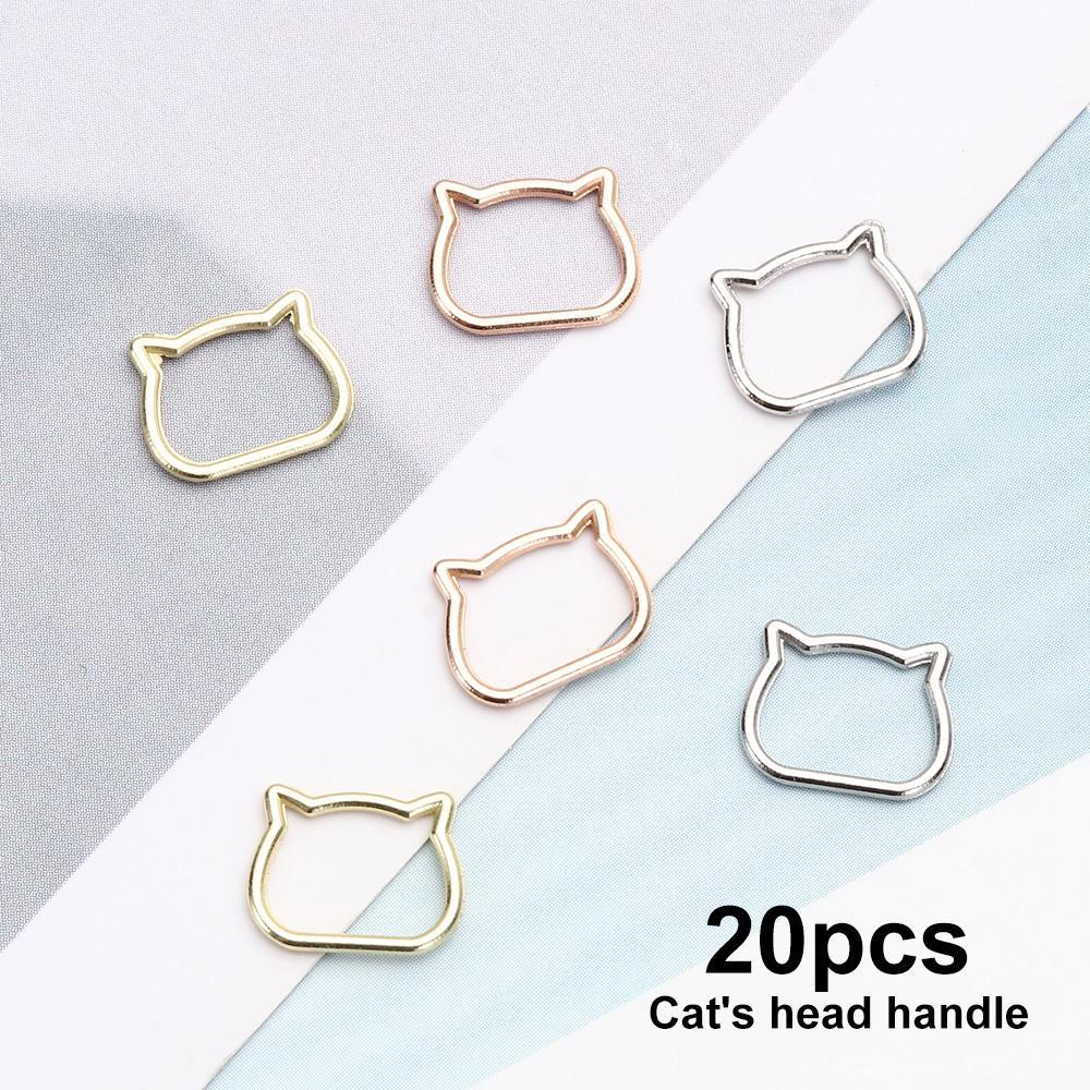 Bộ 20 Đầu Mèo Bằng Kim Loại OB11 Dùng May Quần Áo Búp Bê DIY