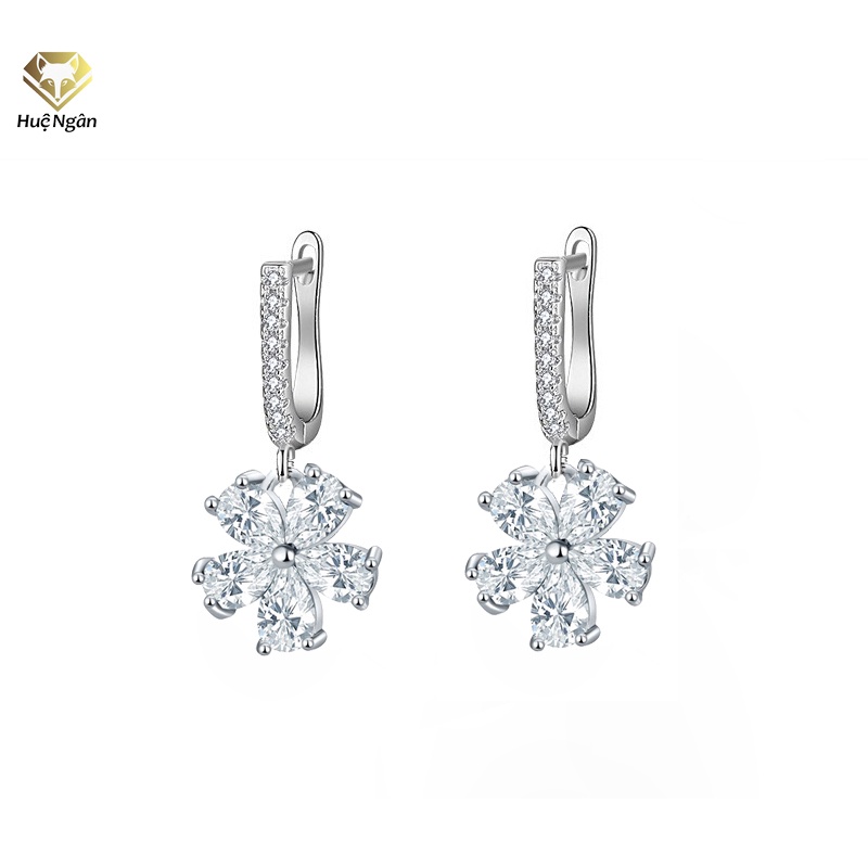 Bông tai bạc Ý Huệ Ngân - Hoa đẹp RYE140950