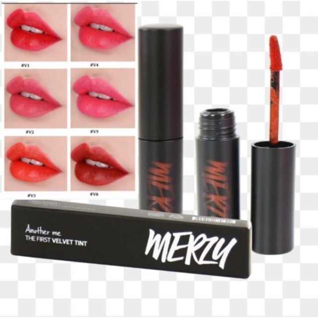 (M13 VỎ ĐỎ)Son kem lì Merzy Another me The First Velvet Tint V6 Vỏ xanh lá cây (Ver.Green) - Merzy Academia AM