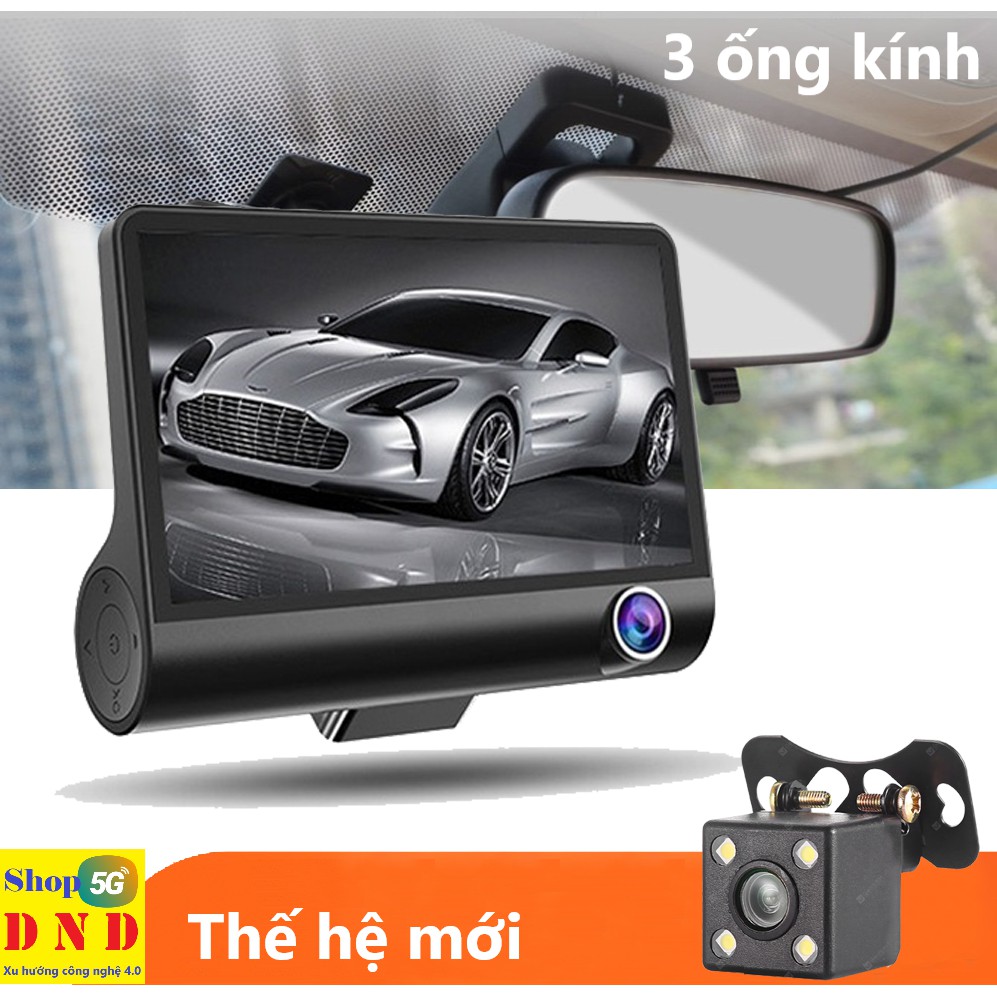 Camera hành trình ô tô 3 ống kính WDR full HD 1080p