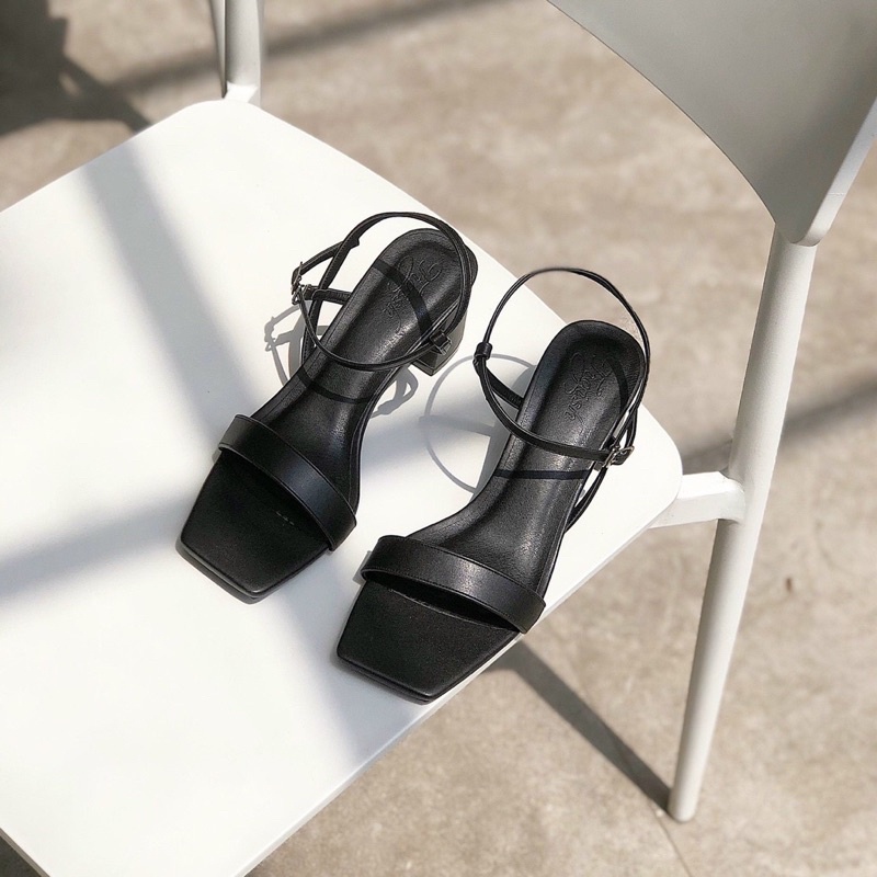 Giày Sandal Cao Gót 6cm Đế Vuông Mix Nhiều Màu Pixie X467