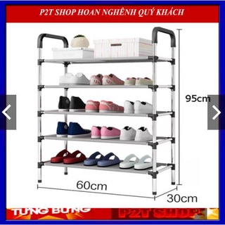 Kệ để giày 5 tầng inox - kệ 5 tầng inox đa năng