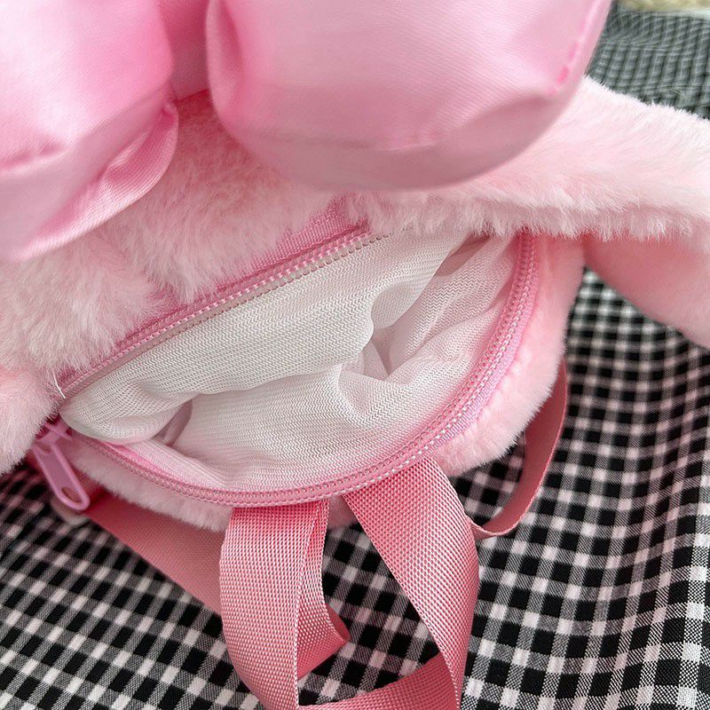 Ba lô Hình Thỏ Melody Nơ Hồng 2 Kích Cỡ