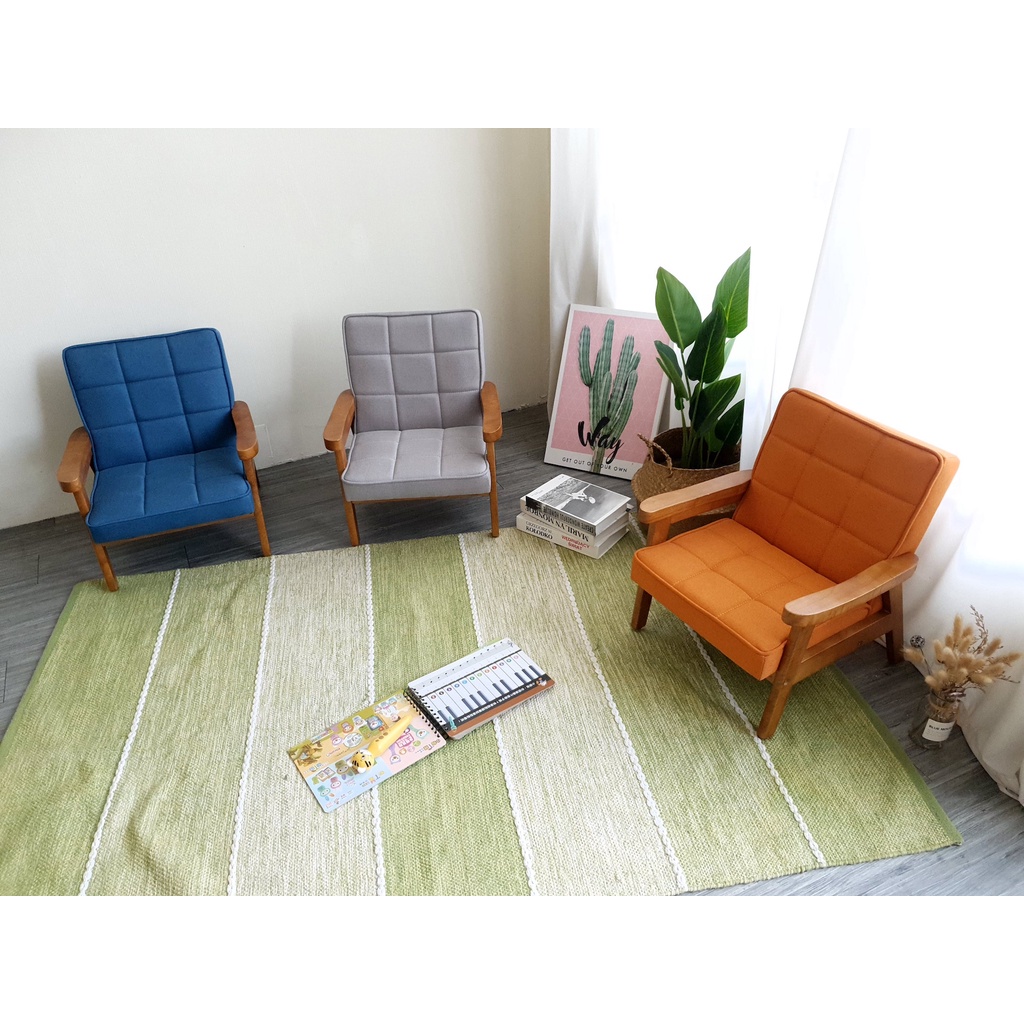 Ghế Sofa Tay Gỗ Trẻ Em 8011-1P (Ghế đơn )