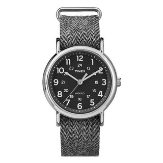Đồng hồ Unisex Nam Nữ Timex Weekender - TW2P72000 Xám Dây Da Phối Vải - Chính Hãng