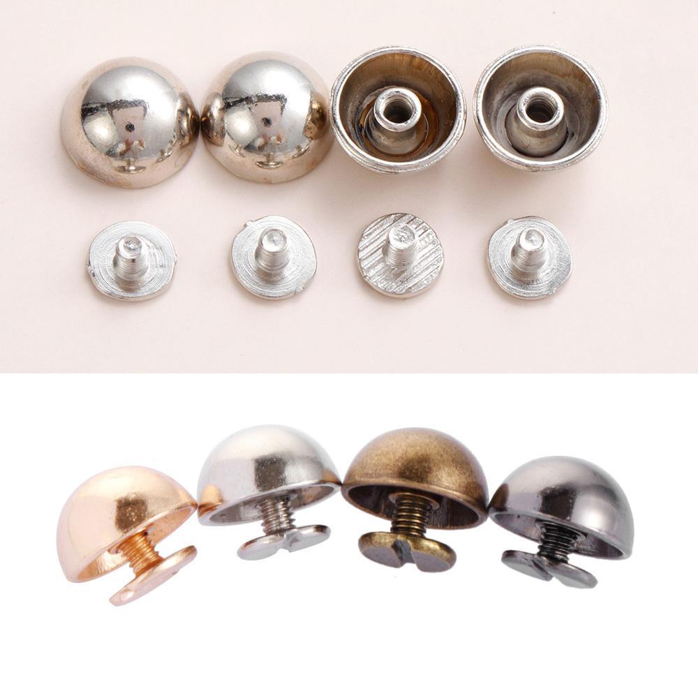 WTTLE Set 10 Đinh Tán Đầu Tròn 8 / 10 / 12 / 16 / 20mm Chuyên Dụng Cho Vật Liệu Da / Vải