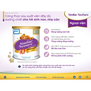 Sữa bột Similac Neosure  Abbott 370g