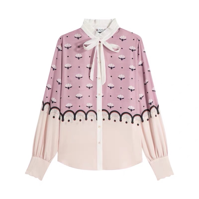 Áo sơ mi phối màu Lily