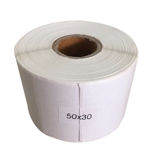 Combo 10 cuộn giấy in tem trà sữa 50x30mm giá chỉ 300k