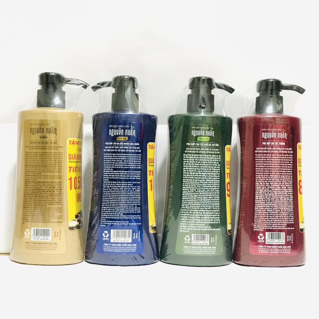 Dầu gội Nguyên Xuân Bồ Kết Dưỡng tóc Sạch gàu Giảm gãy rụng hương thơm ngát 350ML