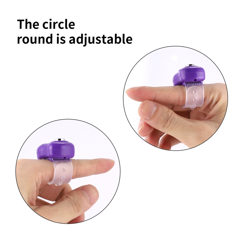 Hand Held Useful Digital Display Knitting Crochet Amigurumi Purple/Green Stich Row Tally Counter
