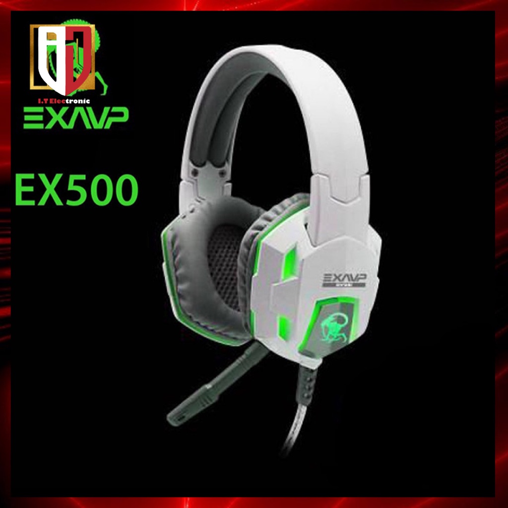 Tai Nghe Gaming Chụp Tai Có Mic Máy Vi Tính Laptop EXAVP EX500 Headphone Có Dây