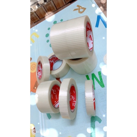 [băng keo caro] băng dính sợi thuỷ tinh chất lượng cao đủ kích thước 5cm 2,5cm 2cm dài 50-25m
