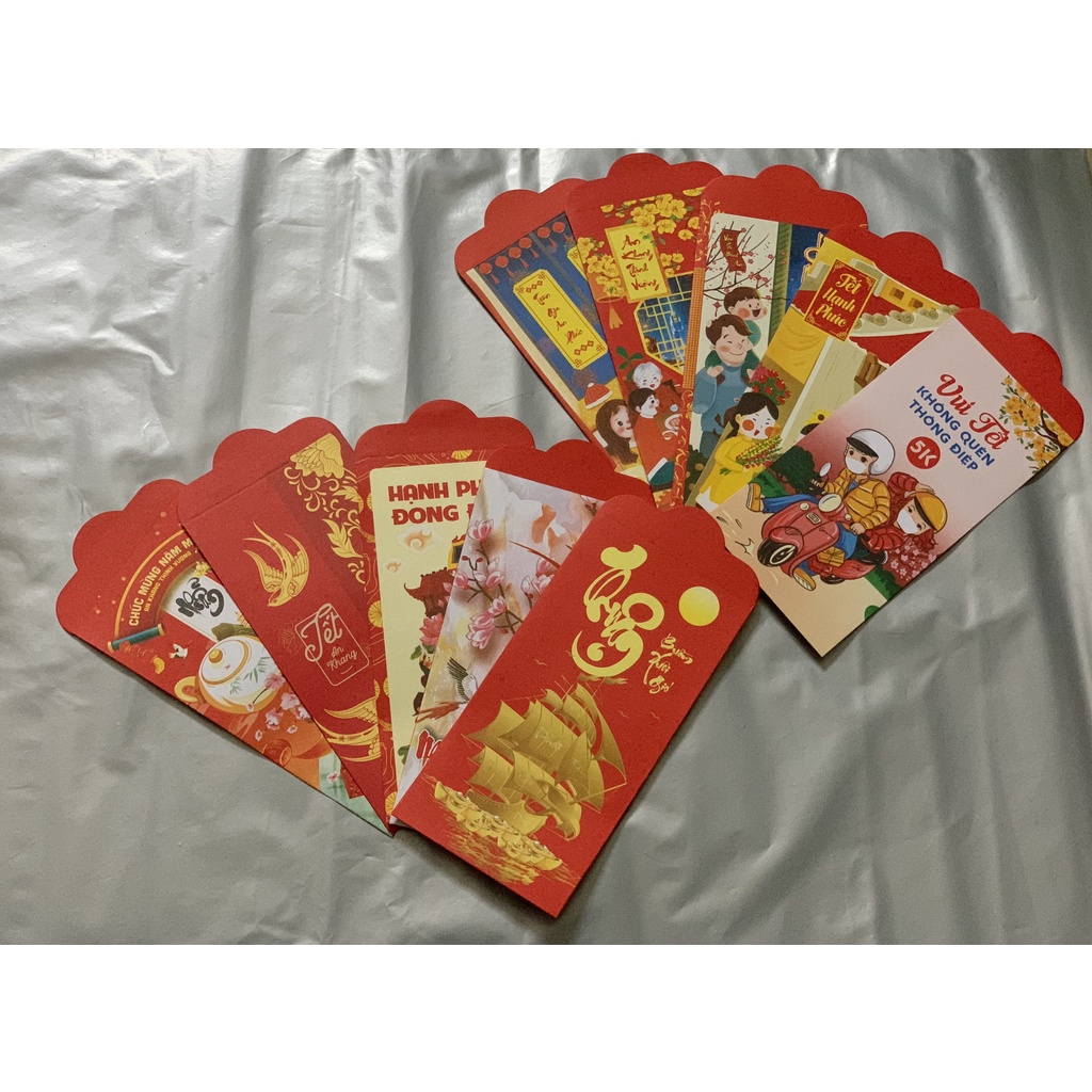 SET 10 Bao lì xì 2023 TUXA tết hot trend dễ thương phong lixi hình thú TUXA đẹp độc lạ sỉ lẻ giá rẻ