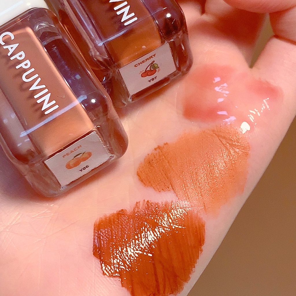 Son bóng son dưỡng môi Cappuvini hình khối nhỏ dưỡng ẩm môi