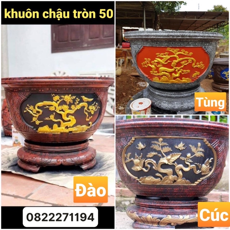 Khuôn đúc chậu tròn 50