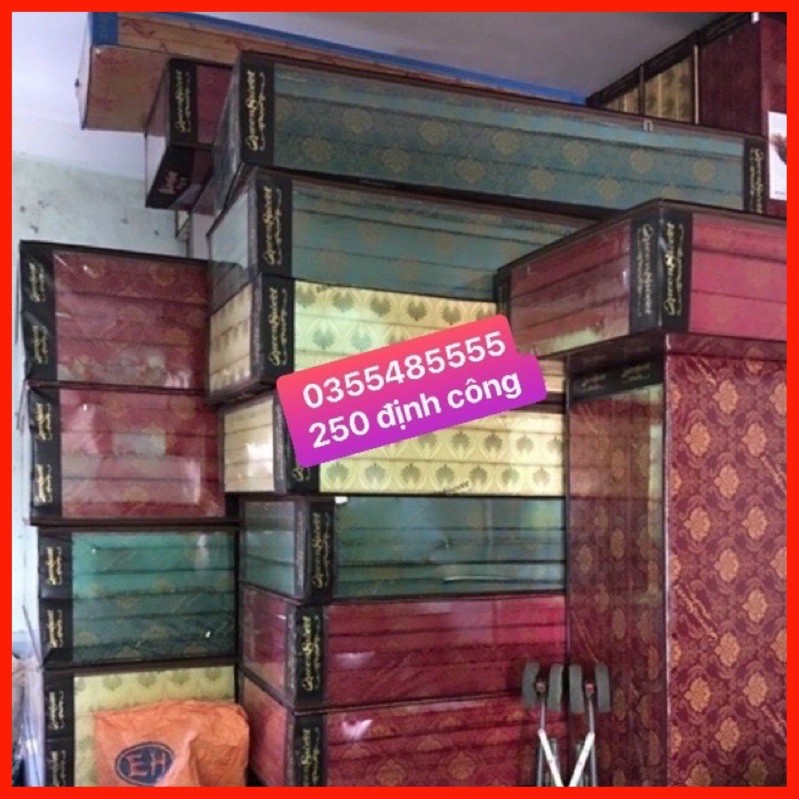 [SALE-50%]Đệm bông ép Queensweet Hàn Quốc vải gấm( 160cm x200cm )