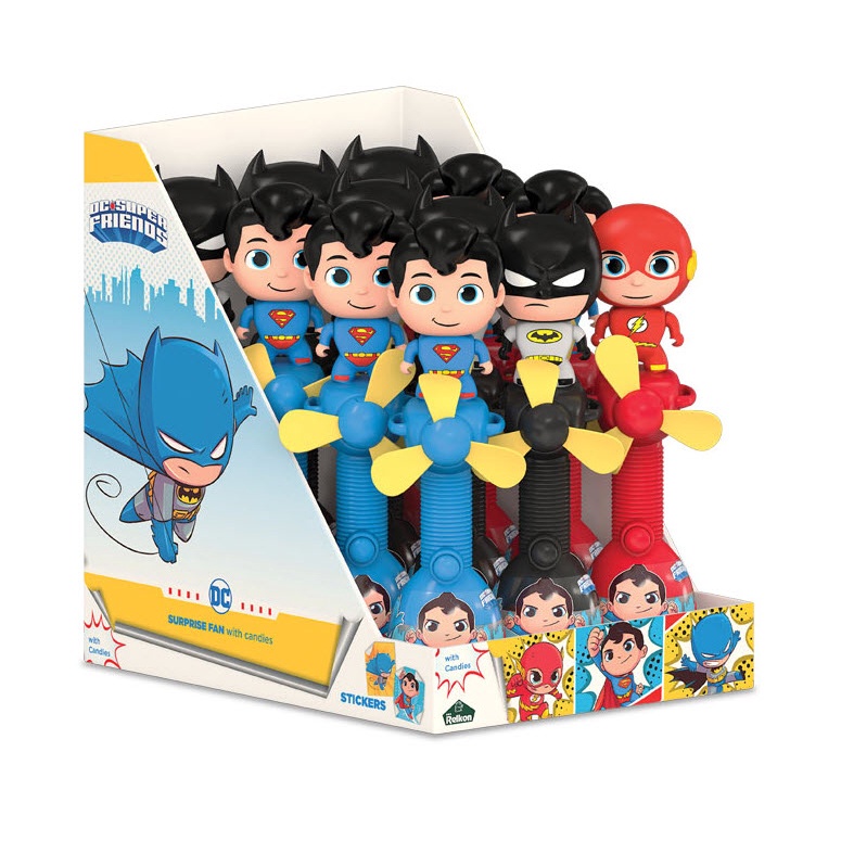 Kẹo cây quạt đồ chơi Justice League Relkon 10g