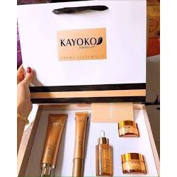 Bộ mỹ phẩm cao cấp màu vàng Plus Kayoko Nhật Bản 5 in 1