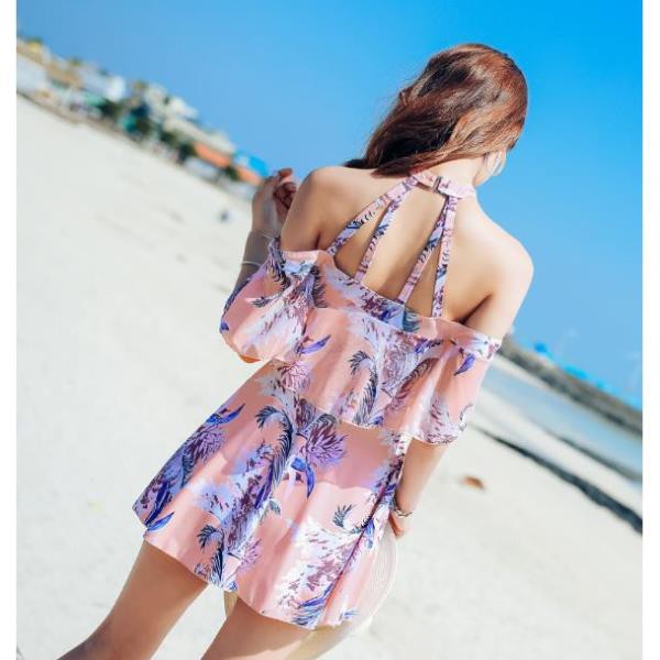 Áo Bơi Nữ Dạng Váy Kín Đáo Tay Bèo Xinh - Bikini Đồ Bơi Nữ Đẹp ་ | BigBuy360 - bigbuy360.vn