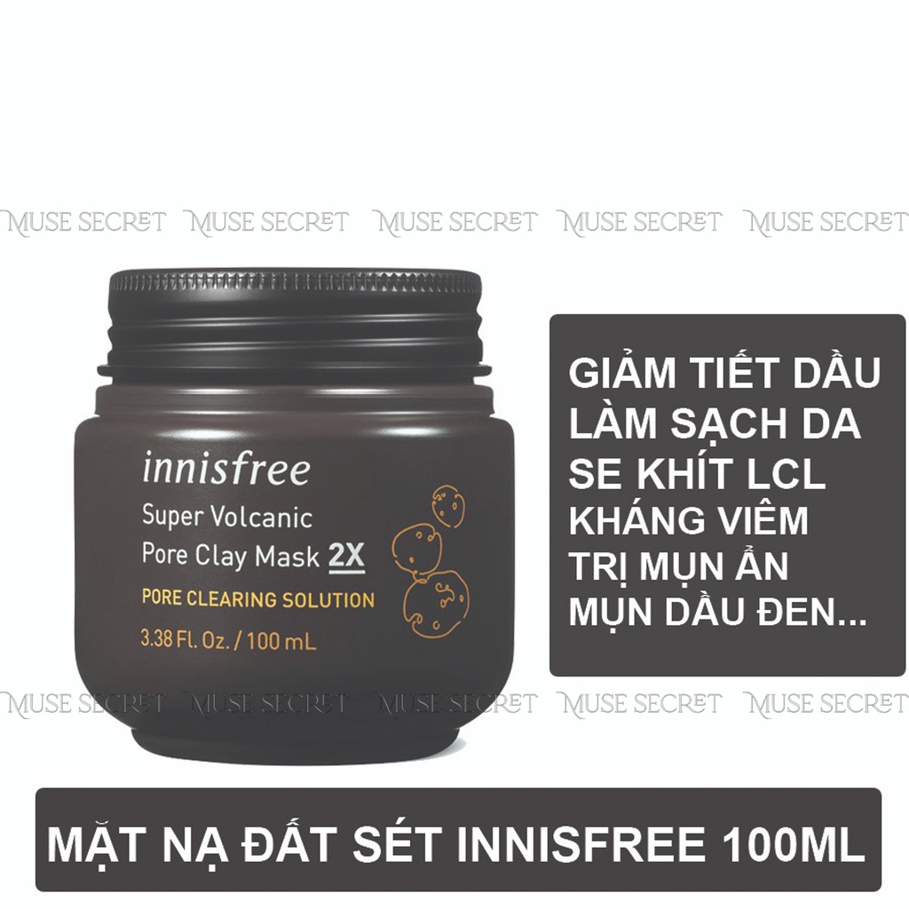 [Quà Tặng Khẩu Trang] Mặt Nạ Đất Sét Innisfree - Mặt Nạ Se Khít Lỗ Chân Lông Innisfree Super Volcanic Pore Clay Mask 2X | BigBuy360 - bigbuy360.vn