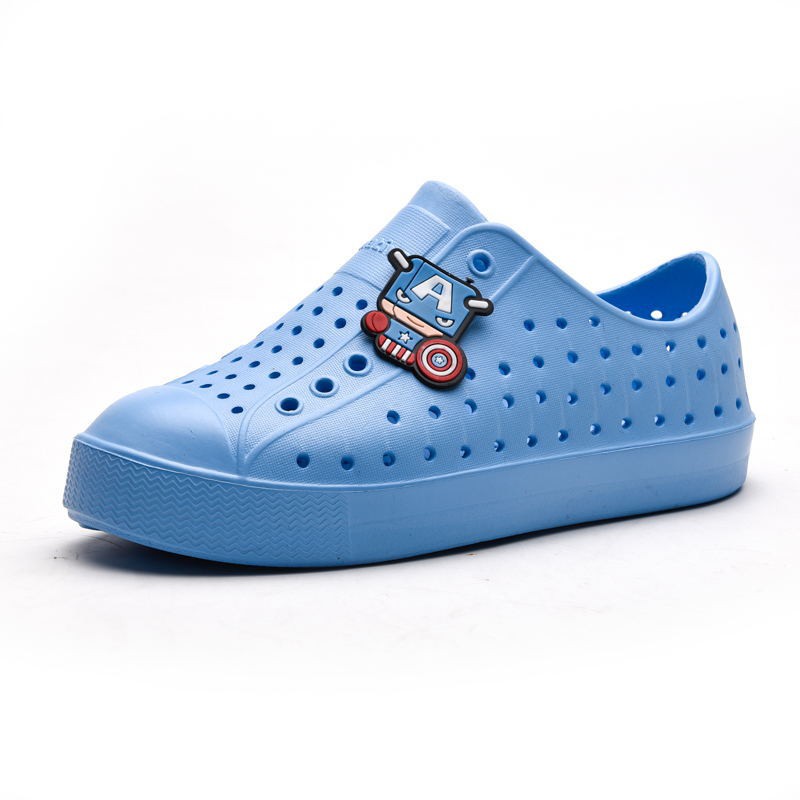 [Tặng 04 sticker] Giày nhựa NATIVE trẻ em - Chất liệu nhựa EVA mềm, nhẹ, không thấm nước màu xanh biển- Mã SP: [NATlVE]
