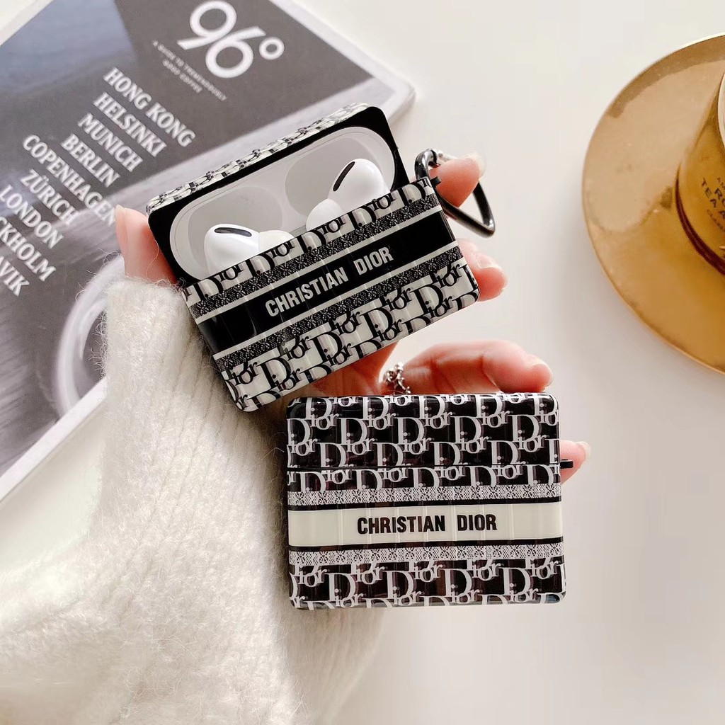 Thương hiệu lớn âu mỹ dior apple airpods pro hộp đựng tai nghe bluetooth airpods1/2 dior street wear pro shock-resist protection case