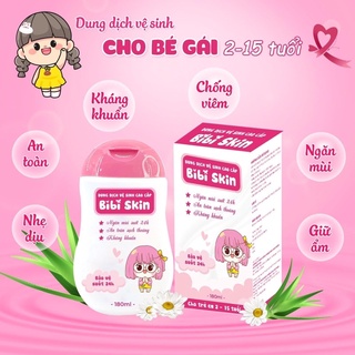 Dung dịch vệ sinh bé gái bibi skin 180ml