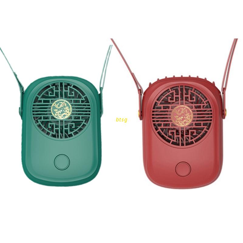 Quạt Mini Đeo Cổ Thiết Kế Dễ Thương Dành Cho Bé Gái
