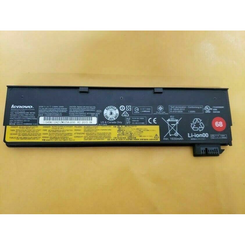 Pin Laptop Lenovo ThinkPad X240 X250 X260 T440s T450s T550 T460 W550 ( 68+) Lắp Ngoài