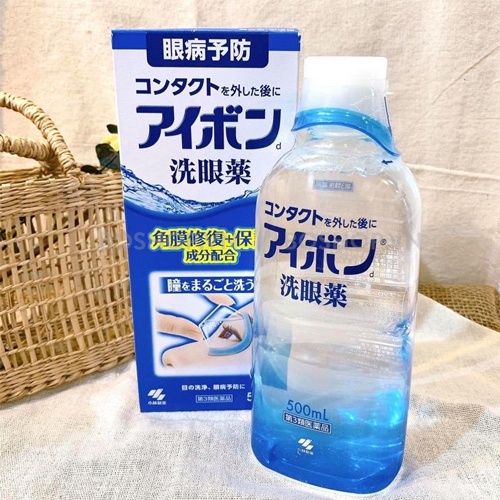 Nước rửa mắt Eyebon W Vitamin chai to 500ml nội địa Nhật Bản - Kokubo