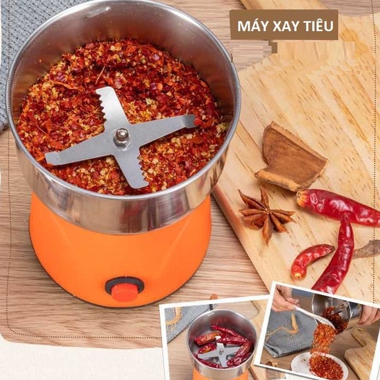 Máy Xay Tiêu, Máy Nghiền Đồ Khô Hạt Cafe Hạt Ngũ Cốc tiện Lợi Công Suất 150W Điện 220V