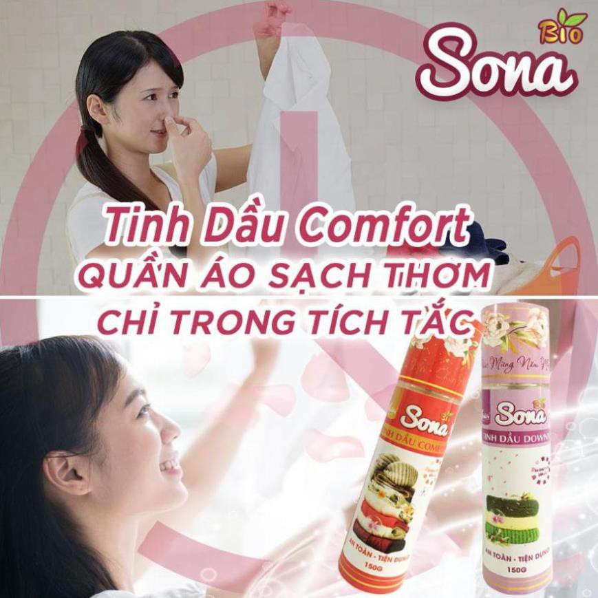 Xịt Thơm Quần Áo SoNa, Xả Vải Khô - Tinh Dầu Lộc Bắc&amp;Ban Mai 150ml