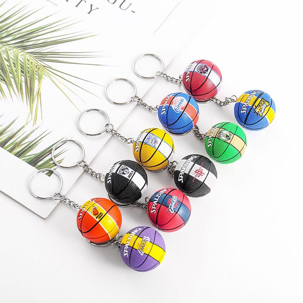 LANFY Móc Khóa Hình Quả Bóng Rổ Mini Dễ Thương