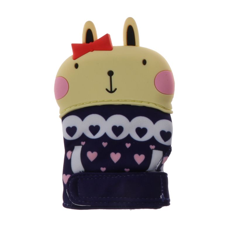 Găng Tay Kiêm Găng Tay Ngậm Mọc Răng Hình Thỏ Dễ Thương Cho Bé