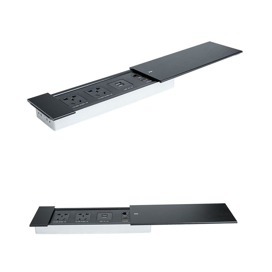 Sạc usb ⚡ Hugiasmart ⚡Sạc usb kèm ổ cắm điện 220V trên mặt bàn làm việc