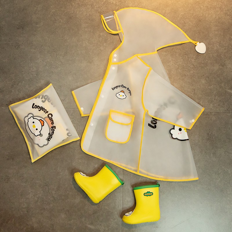 Ủng đi mưa CHEERFUL MARIO chống trượt chống thấm nước họa tiết hoạt hình đáng yêu dành cho trẻ em