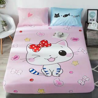 Bộ ga gối cotton 3d mềm mịn thoáng mát