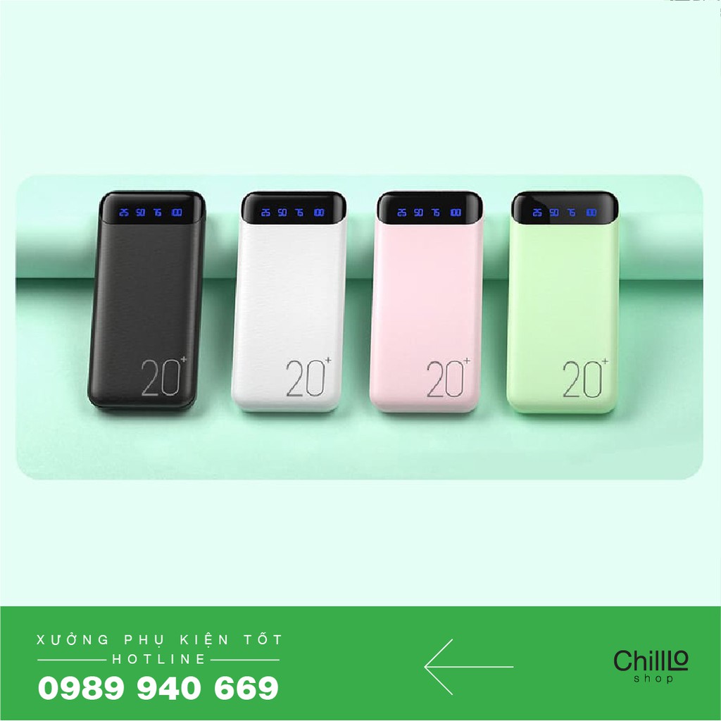 Cục Sạc Dự Phòng REMAX 20.000mAh - Pin Sạc Dự Phòng Chính Hãng WK WP-163